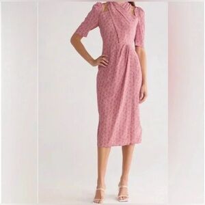 EQUIPMENT Aveline Geometric Cutout Midi Dress | NWT | Size 8